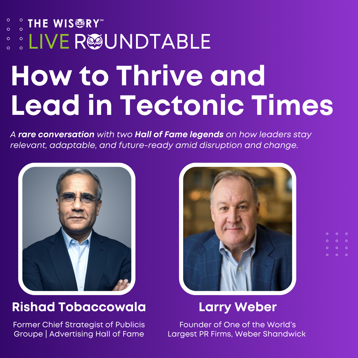 RoundTable: The Relevance Imperative: How to Thrive and Lead in Tectonic Times