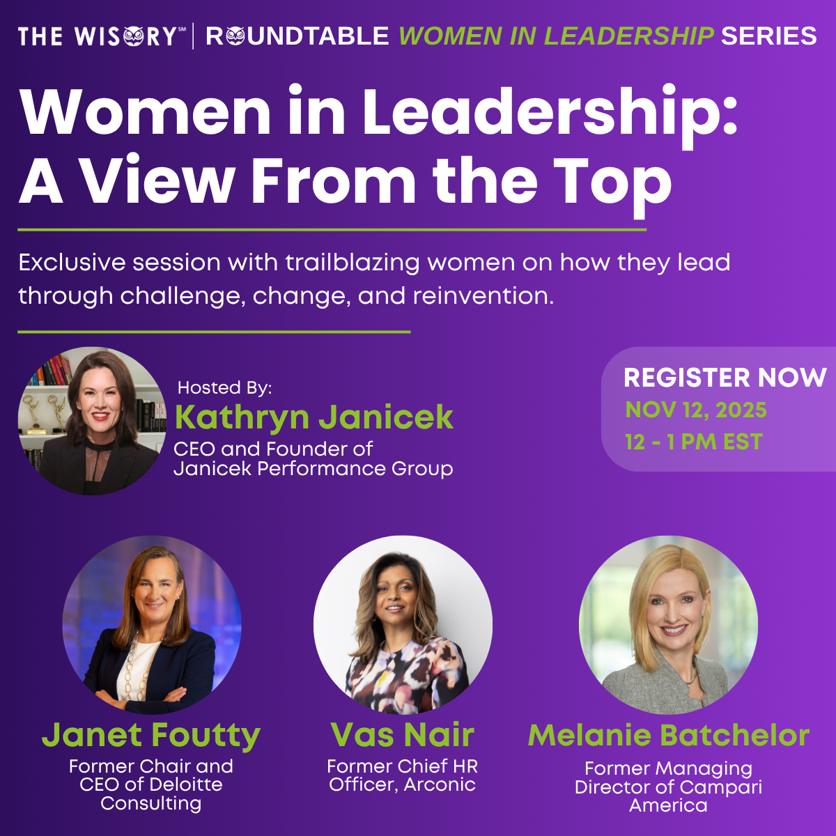 RoundTable: Women in Leadership - A view From the Top